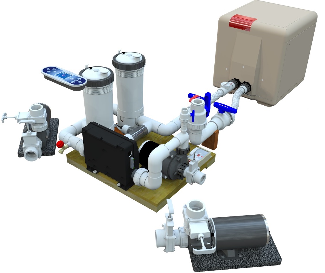 hi performance gas heater for hot tub